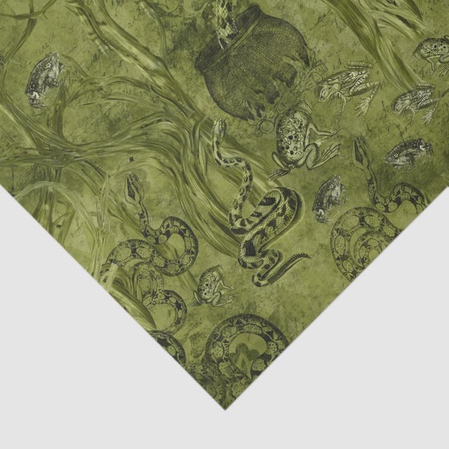 Macabre Snakes Halloween Seidenpapier (Ausschnitt)