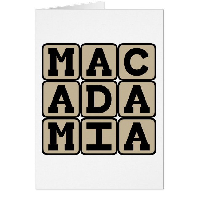 Macadamia, Hawaiianische Nut (Vorne)