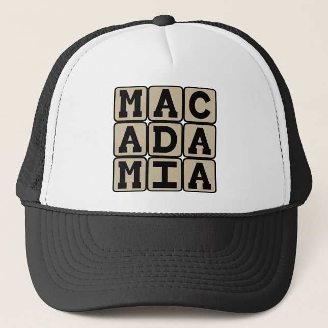 Macadamia, Hawaiianische Nut Truckerkappe (Vorderseite)