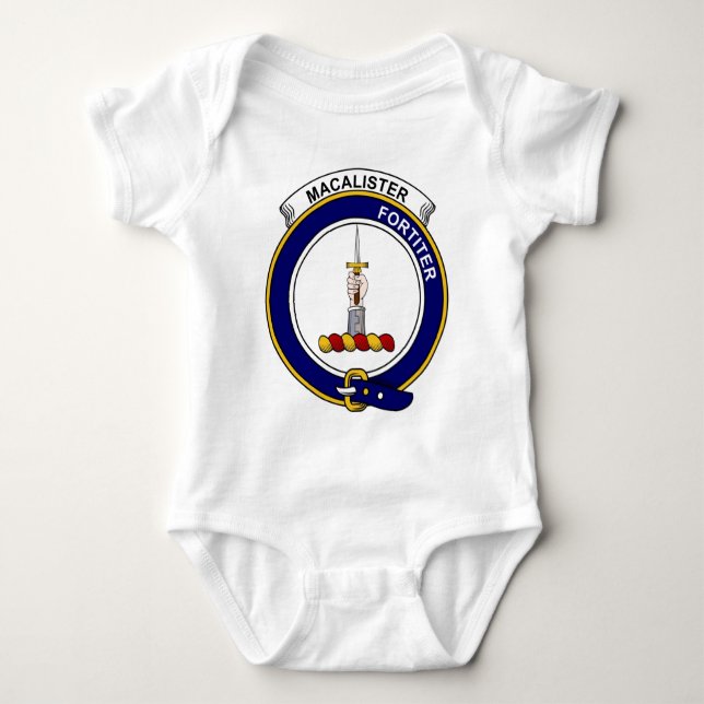 MacAlister Clan-Abzeichen Baby Strampler (Vorderseite)