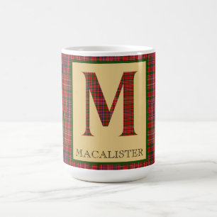 MacAlister Tartan Monogram M Kaffeetasse