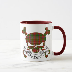 MacAlister Tartan Skull Tasse