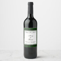 MacAlpine Scottish Wedding Wine Label