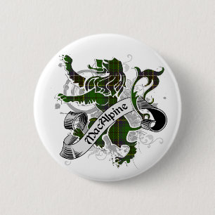 MacAlpine Tartan-Löwe Button