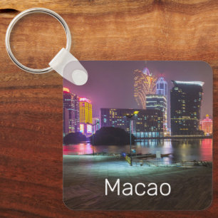 Macao Casino Skyline Panorama China Schlüsselanhänger