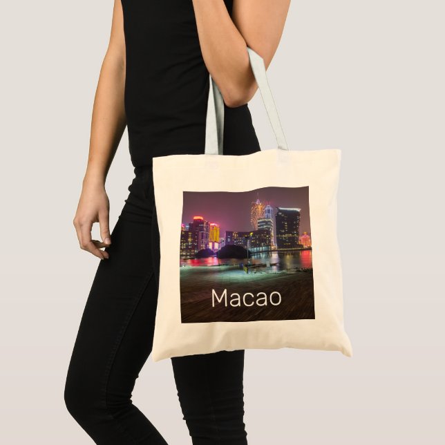 Macao Casino Skyline Panorama China Tragetasche (Vorderseite (Produkt))