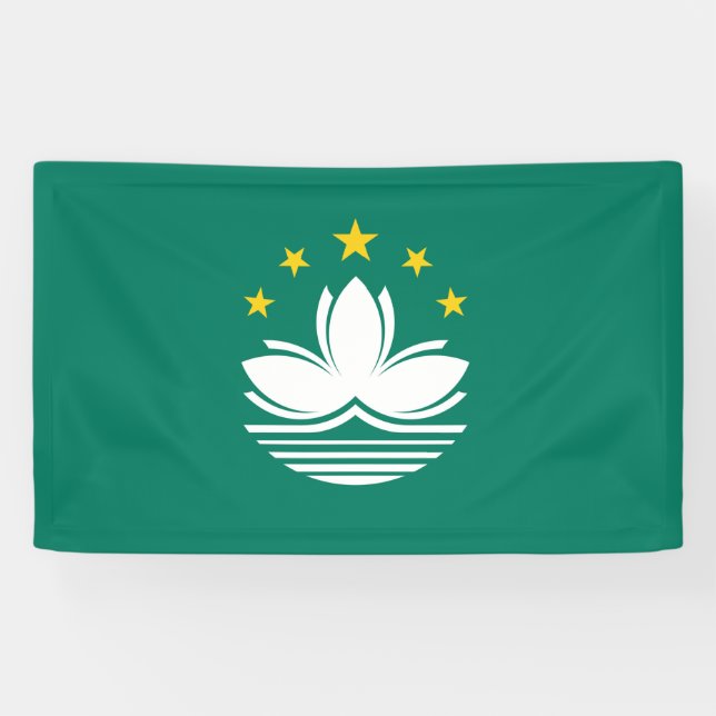 Macao-Flagge Banner (Horizontal)