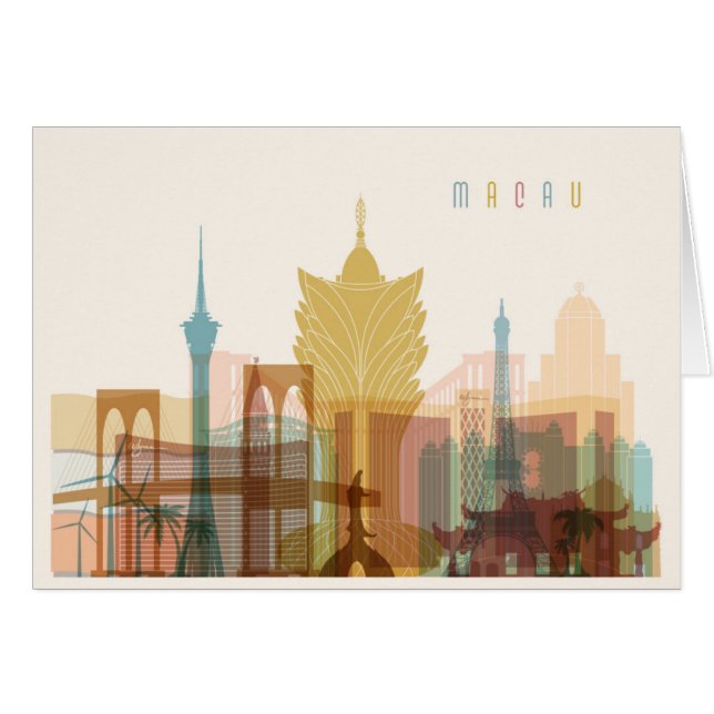 Macao, StadtSkyline der China-| (Vorderseite (Horizontal))