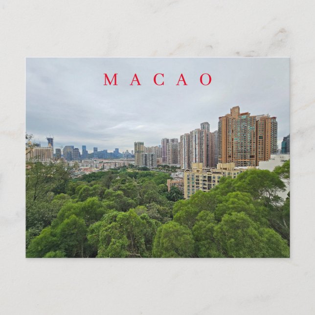 Macao Taipa Panoramablick Postkarte (Vorderseite)