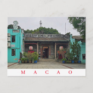 Macao Taipa-Tempelansicht Postkarte