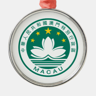 Macao-Wappen Ornament Aus Metall