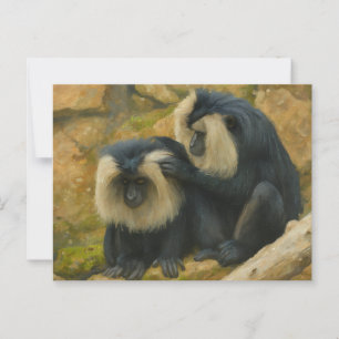 Macaque Bond - Grooming Ritual Postkarte