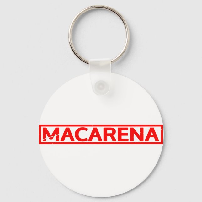 Macarena-Briefmarke Schlüsselanhänger (Vorderseite)