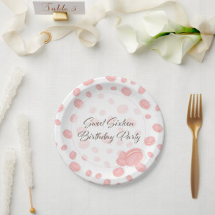 Macaron Birthday Party Pappteller