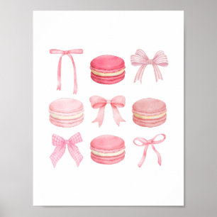 Macaron Bow Print Poster