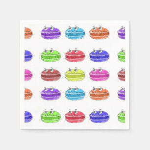 Macaron Cartoon Pattern Serviette