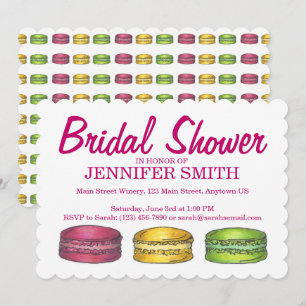 Macaron Cookies Bridal Baby Dusche Einladung