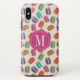 Macaron Cookies Niedliches Monogramm Case-Mate iPhone Hülle