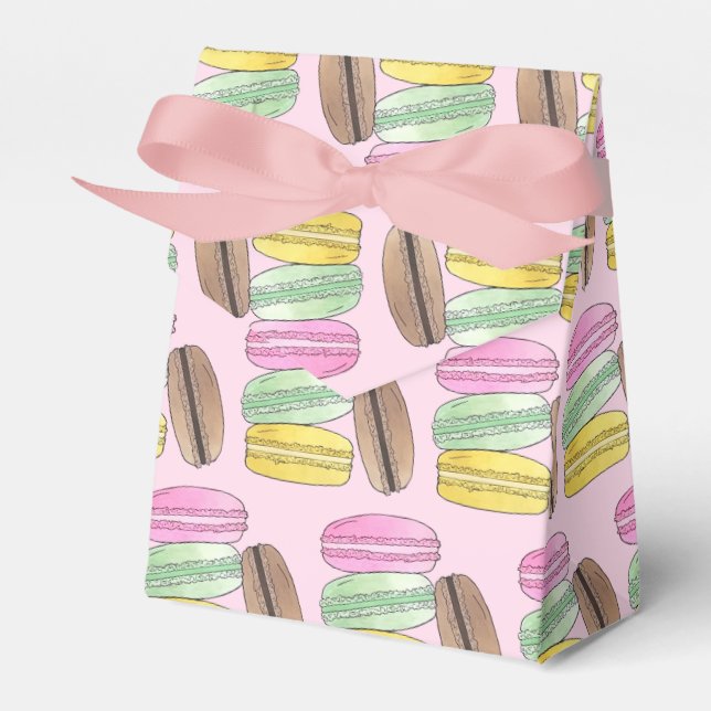 Macaron French Pastry Cookies Macarons Patisserie Geschenkschachtel (Vorderseite)