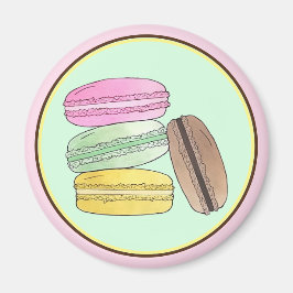 Macaron French Pastry Cookies Macarons Patisserie Magnet