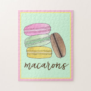 Macaron French Pastry Cookies Macarons Patisserie Puzzle