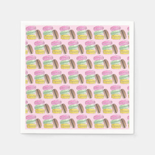 Macaron French Pastry Cookies Macarons Patisserie Serviette