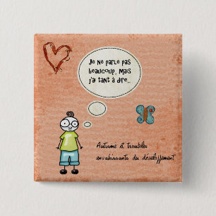 Macaron Je Ne parle Pas beaucoup Button