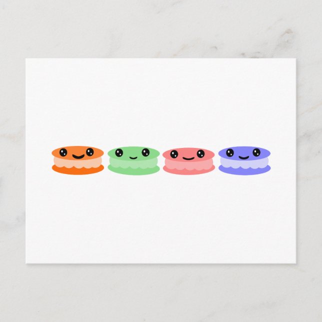 macaron Joy Postkarte (Vorderseite)