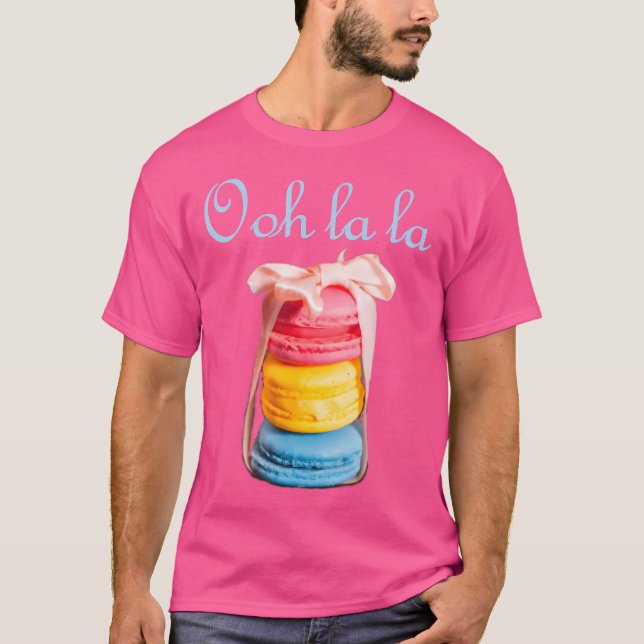 Macaron liebt französischen Cookie Macaroons Baker T-Shirt (Vorderseite)