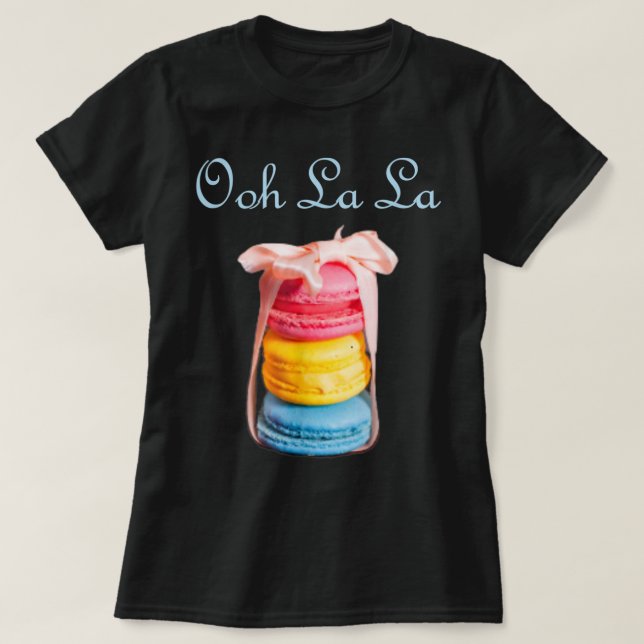 Macaron liebt französischen Cookie Macaroons Baker T-Shirt (Design vorne)