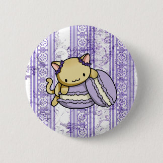 Macaron Miezekatze Button