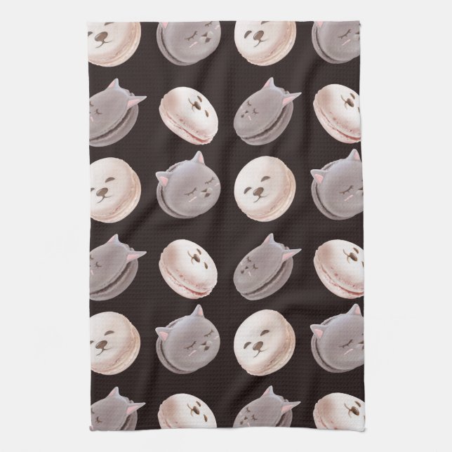 Macaron Muster Geschirrtuch (Vertikal)