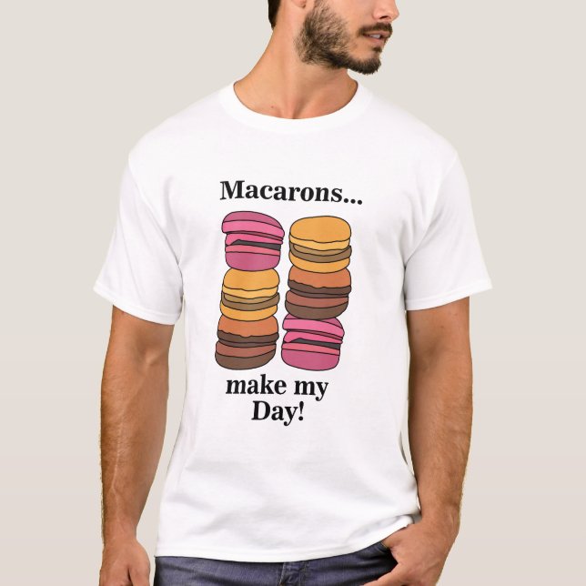 Macaron Pastry Sweet Baker T-Shirt (Vorderseite)