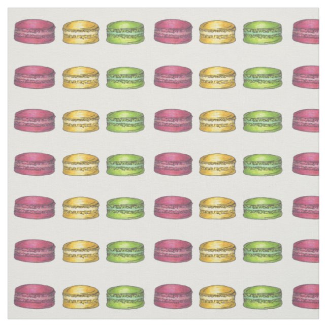 Macaron Patisserie Konditorei Stoff (Muster)