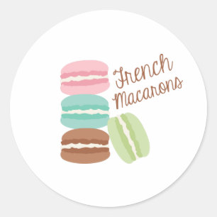 Macaron Runder Aufkleber
