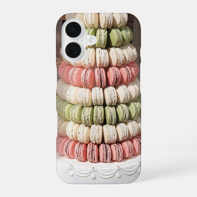 Macaron-Schichttorte iPhone 16 Hülle (Rückseite)
