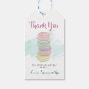 Macaron Sweet Celebration GeburtstagsgeschenkTags Geschenkanhänger
