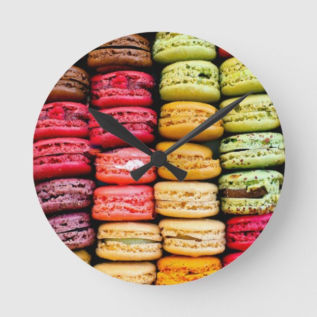 Macaron Wanduhr (Vorderseite)