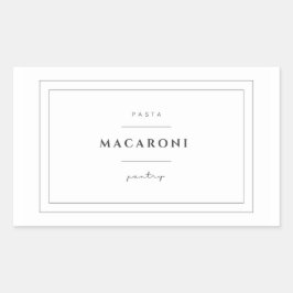 Macaroni Pasta Label Stickers