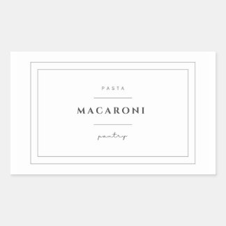 Macaroni Pasta Label Stickers