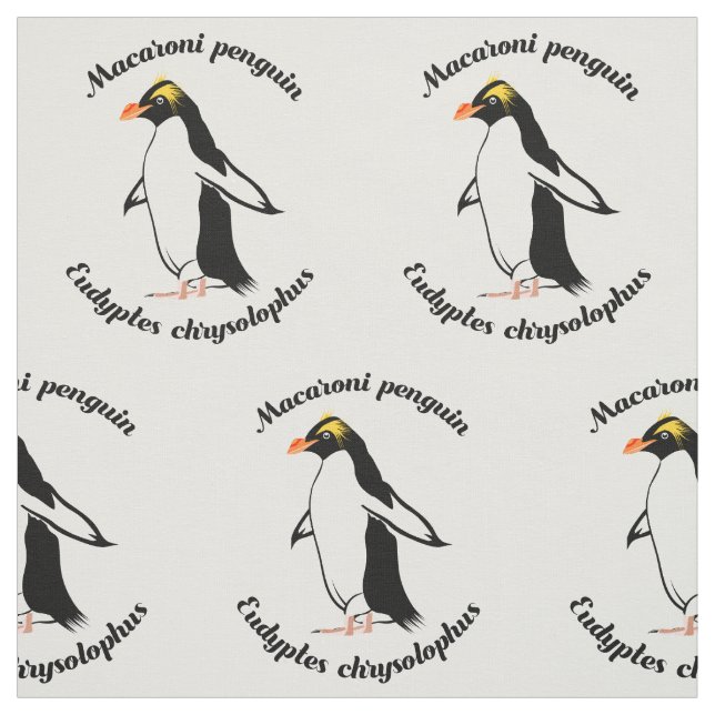 Macaroni Penguin Stoff (Muster)