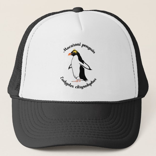 Macaroni Penguin Truckerkappe (Vorderseite)