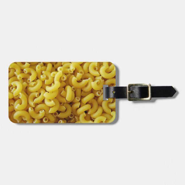 Macaronie n Käse Gepäckanhänger (Vorderseite horizontal)