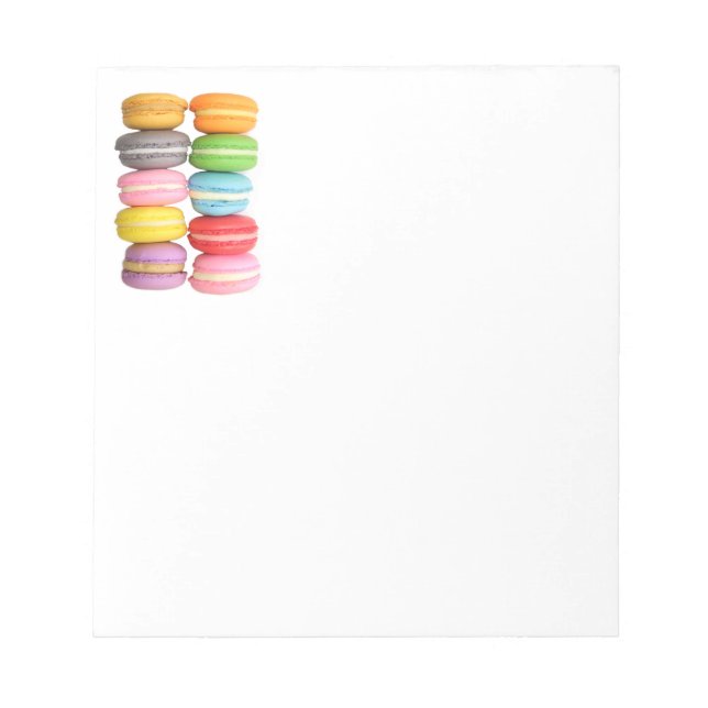 Macarons 5.5" x 6" Notepad Notizblock (Vorderseite)
