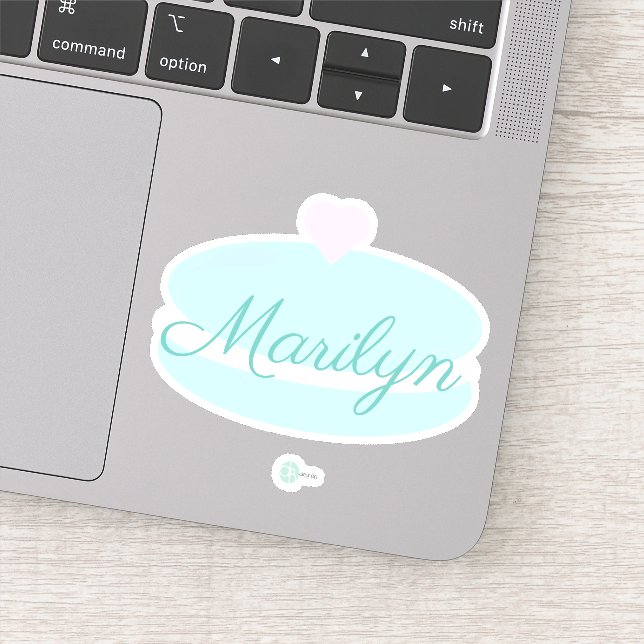 Macarons Bäckerei Süßigkeiten Bäcker Aufkleber (Detail)