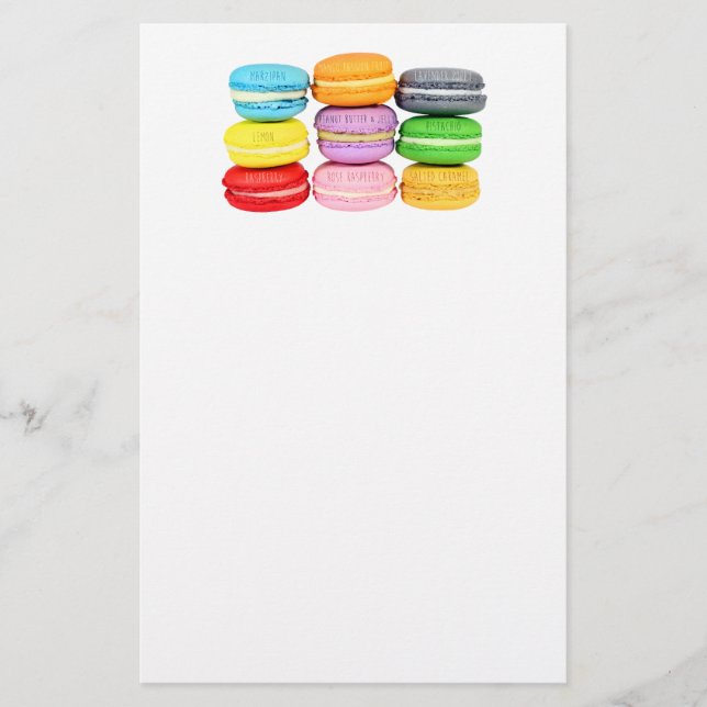 Macarons Briefpapier (Vorderseite)
