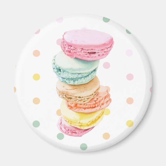Macarons dots Magnet (Vorne)