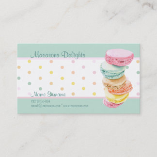 Macarons dots Visitenkarte