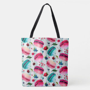 Macarons Französisch Konditorei mit Berries und Po