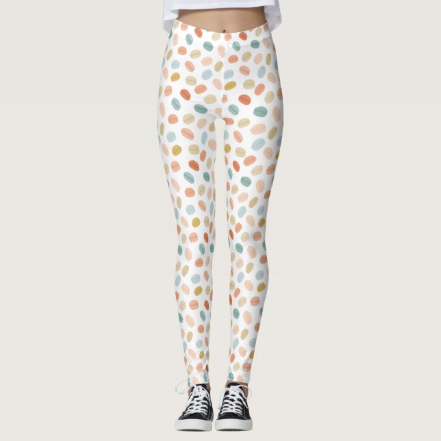 Macarons French Pastry Leggings (Vorderseite)